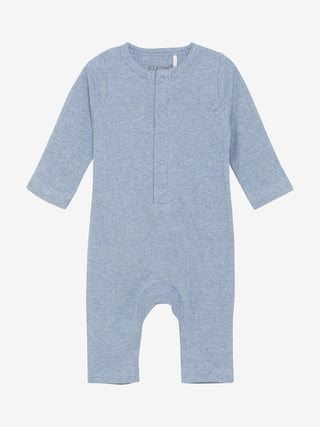 Modal Strampler Rain Washed Melange Blau von Fixoni