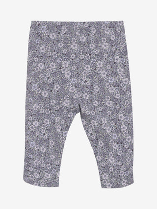 Baby-Leggings Tristle Lila mit Blumenmuster von Fixoni