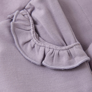 Bambus-Baumwolle Hose Purple Ash Lila von Fixoni