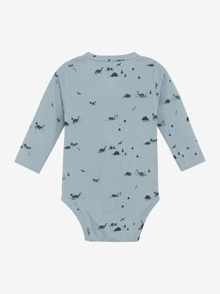 Modal Rib-Body Arona Blau mit Dinoprint von Fixoni