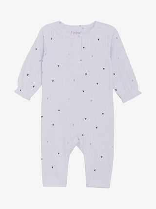 Modal Strampler Orchid Hush Lila Herzprint von Fixoni