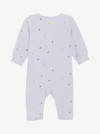 Modal Strampler Orchid Hush Lila Herzprint von Fixoni