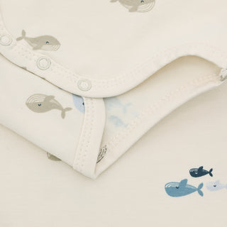 Langarm Body Arctic Ice Weiss mit Fischprint von Fixoni