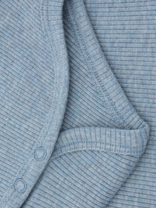 Modal Rib-Body Mountain Spring Melange Blau von Fixoni
