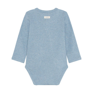 Modal Wickelbody Mountain Spring Melange Blau von Fixoni