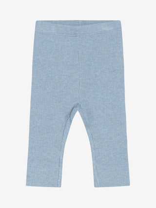 Modal Rib-Leggings Mountain Spring Melange Blau von Fixoni