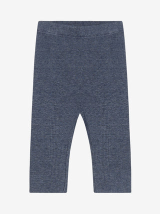 Modal Rib-Leggings Vintage Indigo Melange Blau von Fixoni