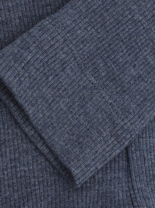 Modal Rib-Leggings Vintage Indigo Melange Blau von Fixoni