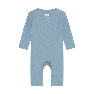 Modal Strampler Mountain Spring Melange Blau von Fixoni