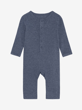 Modal Strampler Vintage Indigo Melange Blau von Fixoni