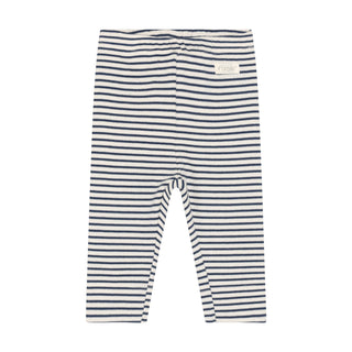 Rib-Leggings Vintage Indigo Blau gestreift von Fixoni