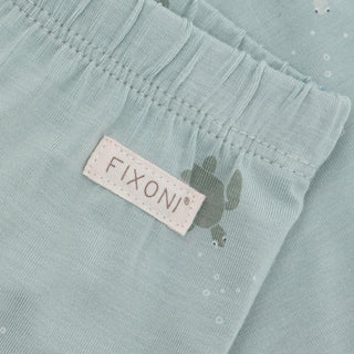Bambus Leggings Türkis mit Schildkrötenprint von Fixoni