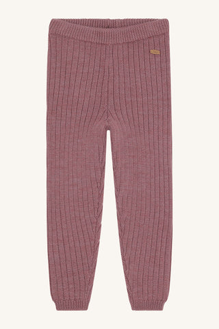 Merinowolle Strickhose Lui Pale Mauve von Hust and Claire