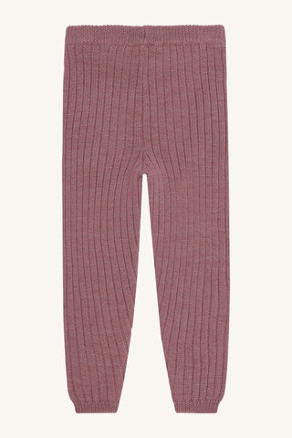 Merinowolle Strickhose Lui Pale Mauve von Hust and Claire