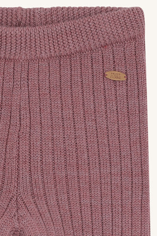 Merinowolle Strickhose Lui Pale Mauve von Hust and Claire