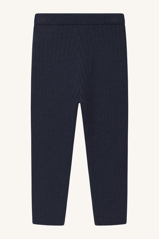 Merinowolle Strickhose Lui More Navy von Hust and Claire
