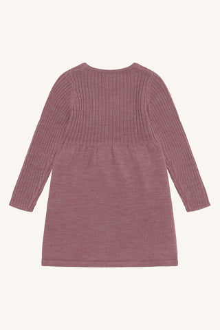 Merinowolle Strickkleid Duri Pale Mauve von Hust & Claire