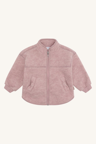 Merino Wollfleece Jacke Emi Rosa von Hust & Claire