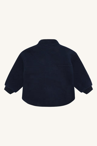 Merino Wollfleece Jacke Emi Blau von Hust & Claire