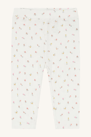 Bambus Leggings Ludo Ivory mit Blumenprint von Hust and Claire