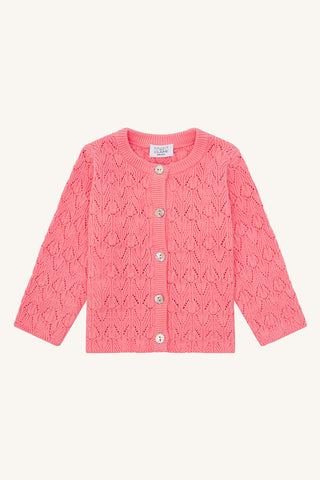 Strickjacke Cilja Koralle-Pink von Hust & Claire