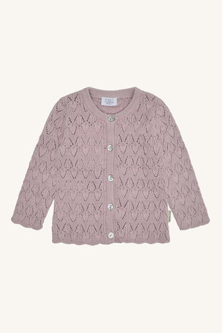 Baby-Strickjacke Cilja Adobe Rose von Hust & Claire
