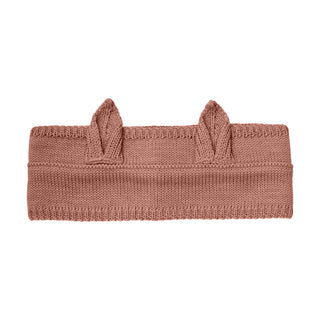 Merinowolle Strickstirnband Burlwood Altrosa von Huttelihut