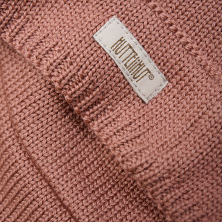Merinowolle Strickstirnband Burlwood Altrosa von Huttelihut