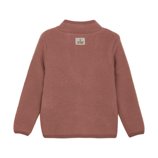 Merino Wollfleece Jacke Burlwood Altrosa von Huttelihut