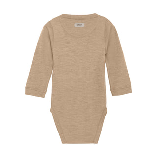 Merinowolle-Seide Body Light Taupe Beige von Huttelihut