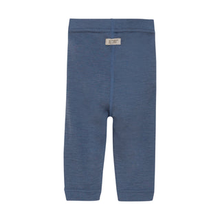 Merinowolle-Seide Leggings Folkstone Gray Blau von Huttelihut