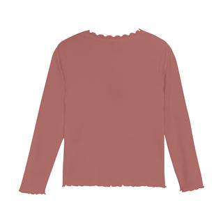 Modal Langarm-Shirt Burlwood Altrosa von Huttelihut
