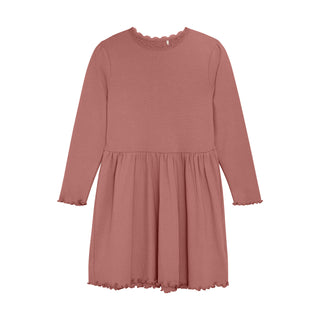 Modal Langarm-Kleid Burlwood Altrosa von Huttelihut