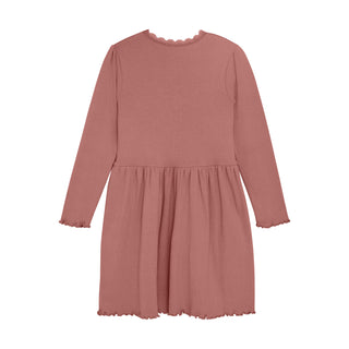 Modal Langarm-Kleid Burlwood Altrosa von Huttelihut