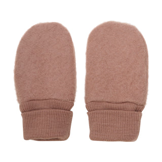 Merino Wollfleece Handschuhe Burlwood Altrosa von Huttelihut