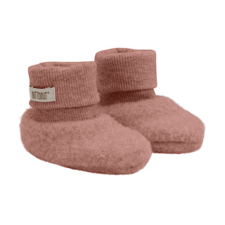 Merino Wollfleece Schuhe Burlwood Altrosa von Huttelihut