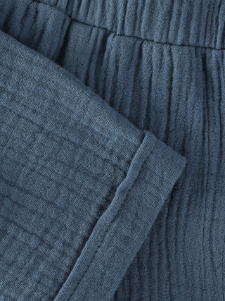 Musselin Kurze Hose Bering Sea Blau von Huttelihut