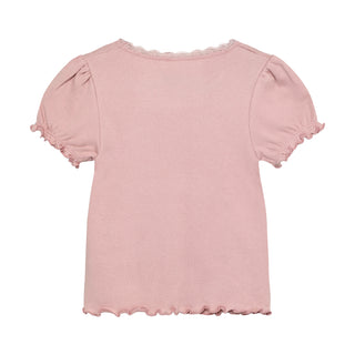 Modal kurzarm Shirt Pale Mauve von Huttelihut