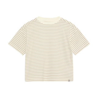 T-Shirt White Pepper Braun Blazer gestreift von Huttelihut
