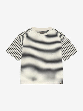 T-Shirt Navy Blazer gestreift von Huttelihut