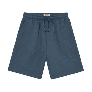 Musselin Shorts Bering Sea Blau von Huttelihut