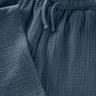 Musselin Shorts Bering Sea Blau von Huttelihut