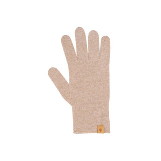 Wolle-Cashmere Handschuhe Hellbraun meliert von Pure Pure