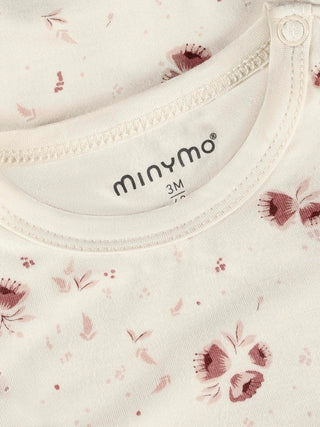 Bambus Langarm Body Peach Whip mit Blumenprint von Minymo