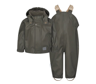 Set Regenjacke mit Regenhose Oddy Olive von MarMar Copenhagen