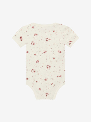 Bambus Kurzarm Body Peach Whip mit Blumenprint von Minymo