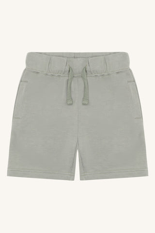 Kurze Bambus Shorts Huggi Forest Fog Grün von Hust and Claire