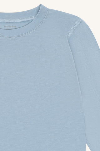 Bambus Langarm Shirt Austin Light Blue von Hust and Claire