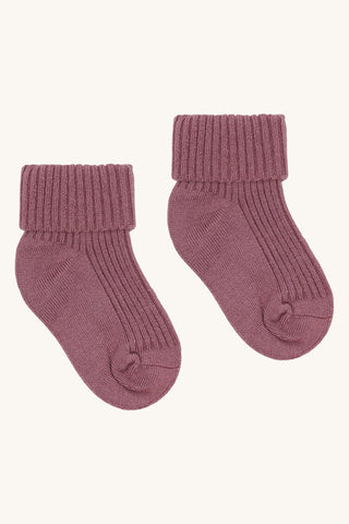 Merinowolle Socken Flosi 2er Pack Pale Move von Hust and Claire