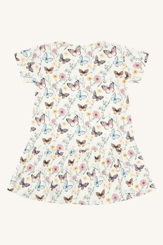 Bambus Kleid Fuia Butterfly Ivory von Hust and Claire